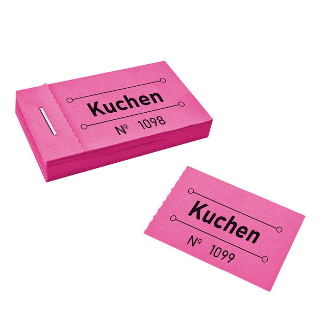 Wertmarken Block 'Kuchen' - 50 Abrisse