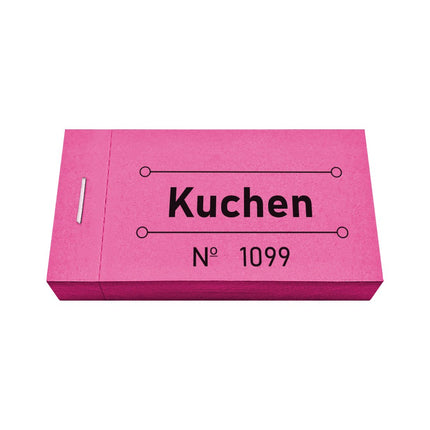 Wertmarken Block 'Kuchen' - 50 Abrisse