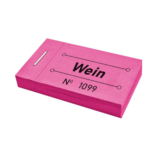 Wertmarken Block 'Wein' - 50 Abrisse