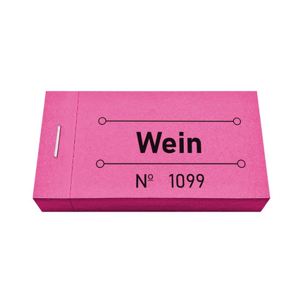 Wertmarken Block 'Wein' - 50 Abrisse