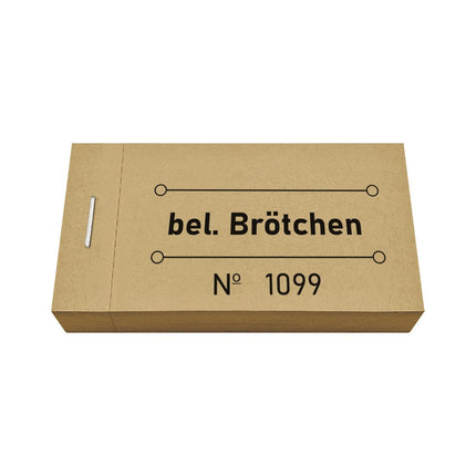 Wertmarken Block 'bel. Brötchen' - 50 Abrisse