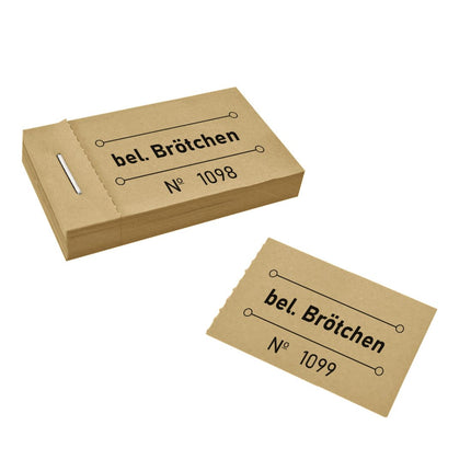 Wertmarken Block 'bel. Brötchen' - 50 Abrisse