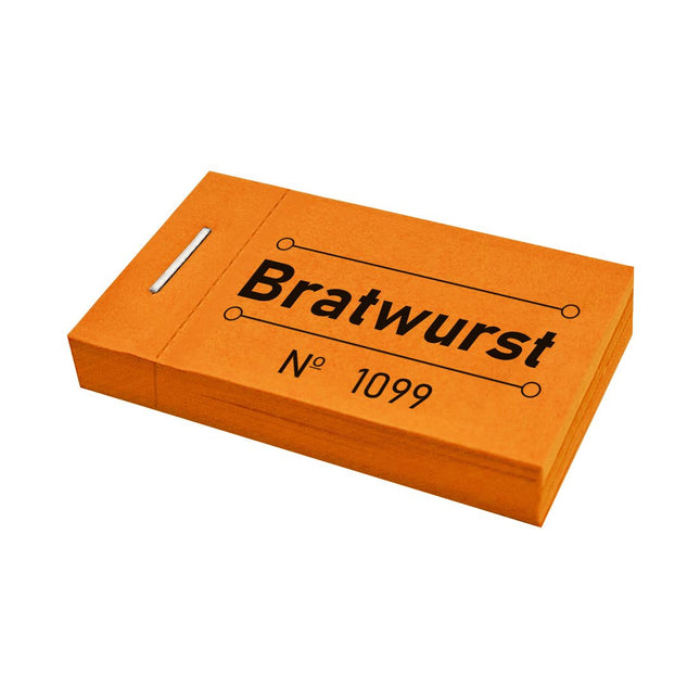 Wertmarken Block 'Bratwurst' - 50 Abrisse