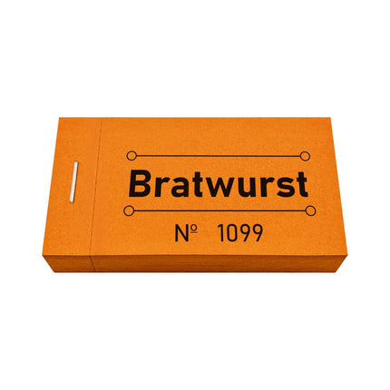 Wertmarken Block 'Bratwurst' - 50 Abrisse