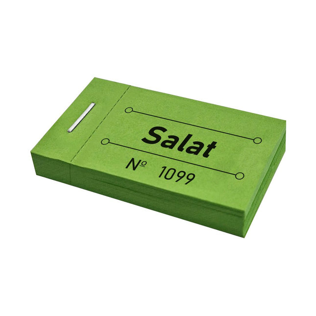 Wertmarken Block 'Salat' - 50 Abrisse