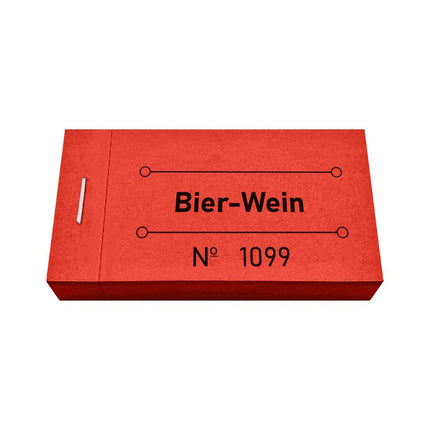 Wertmarken Block 'Bier-Wein' - 50 Abrisse