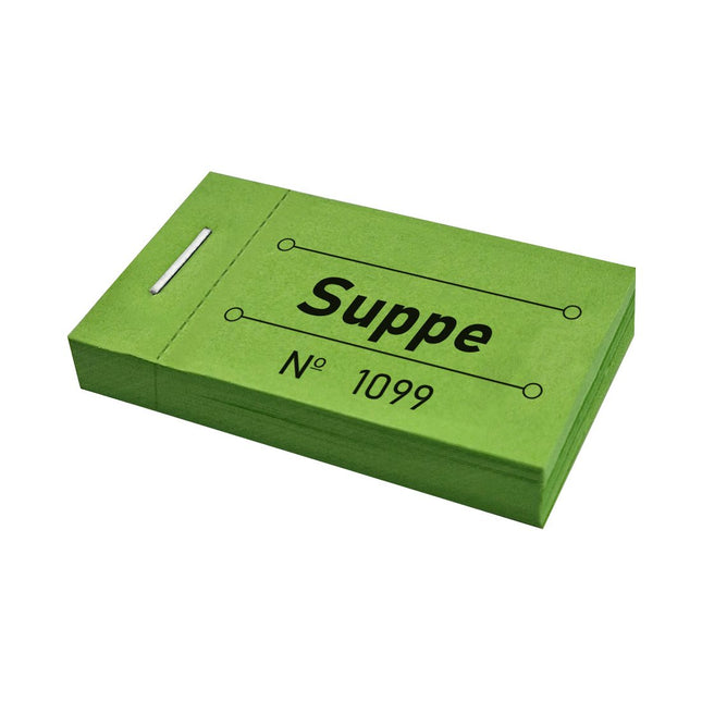 Wertmarken Block 'Suppe' - 50 Abrisse