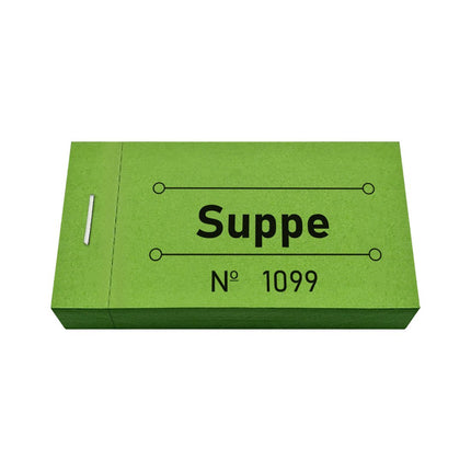 Wertmarken Block 'Suppe' - 50 Abrisse