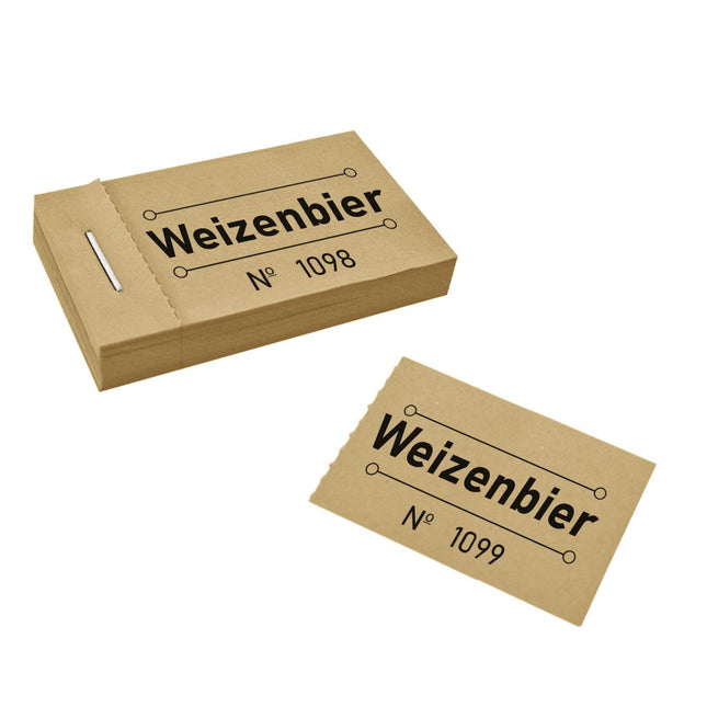 Wertmarken Block 'Weizenbier' - 50 Abrisse