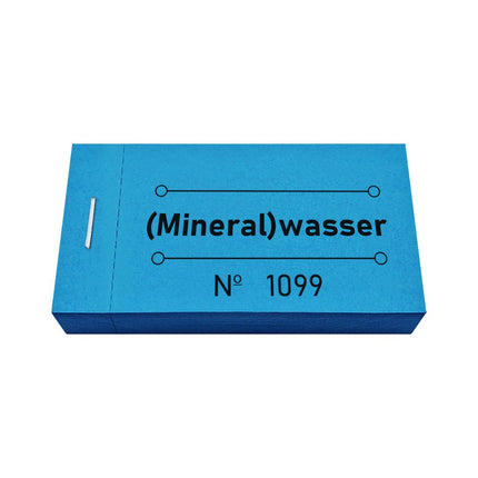 Wertmarken Block '(Mineral)Wasser' - 50 Abrisse