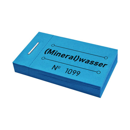 Wertmarken Block '(Mineral)Wasser' - 50 Abrisse