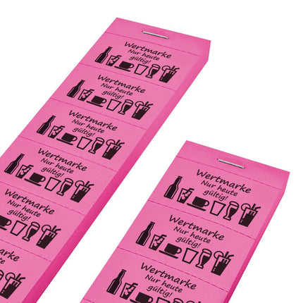 Wertmarken Block auf Streifen 'Nur heute gültig' - 1000 Abrisse