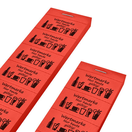 Wertmarken Block auf Streifen 'Nur heute gültig' - 1000 Abrisse