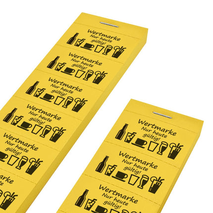Wertmarken Block auf Streifen 'Nur heute gültig' - 1000 Abrisse
