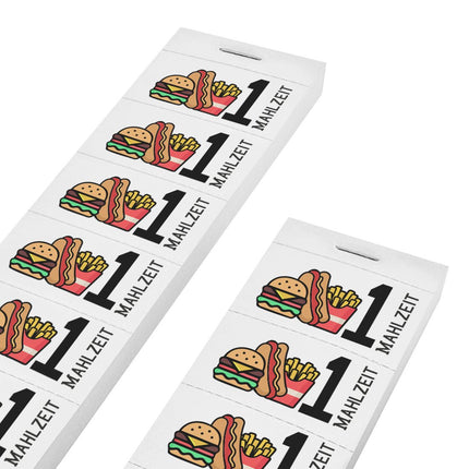 Wertmarken Block '1 Mahlzeit' - 1000 Abrisse pro Satz