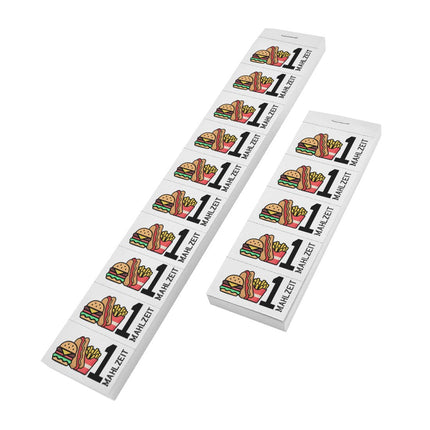 Wertmarken Block '1 Mahlzeit' - 1000 Abrisse pro Satz