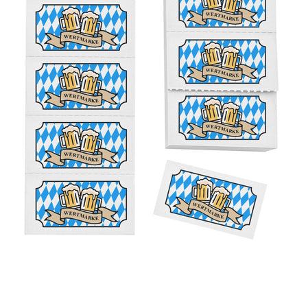 Wertmarken Block 'Oktoberfest' - 1000 Abrisse pro Satz