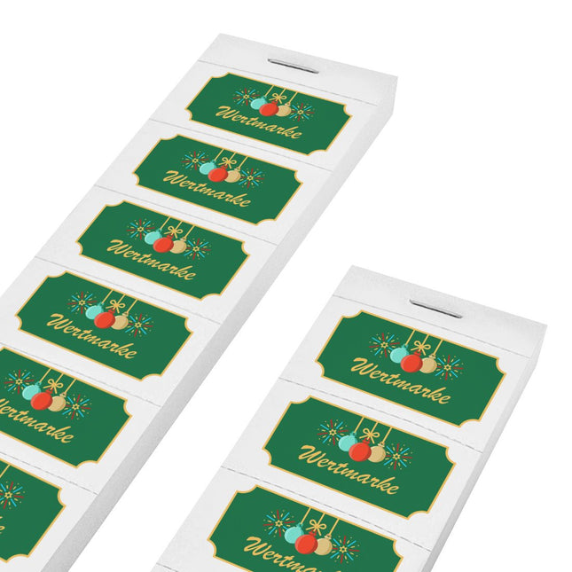 Wertmarken Block 'Festlich' - 1000 Abrisse pro Satz