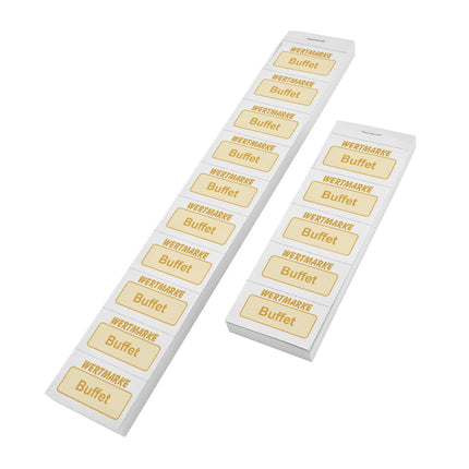Wertmarken Block 'Buffet' - 1000 Abrisse pro Satz