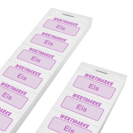 Wertmarken Block 'Eis' - 1000 Abrisse pro Satz