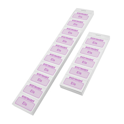 Wertmarken Block 'Eis' - 1000 Abrisse pro Satz
