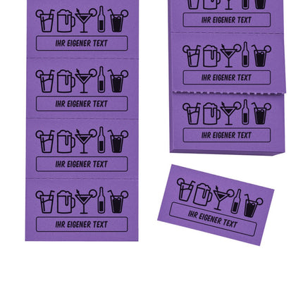 Wertmarken Block 'Essen' mit eigenem Text - 1000 Abrisse