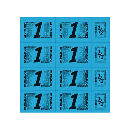 Wertmarken Karte mit 10 Wert-Einheiten - 50 Karten