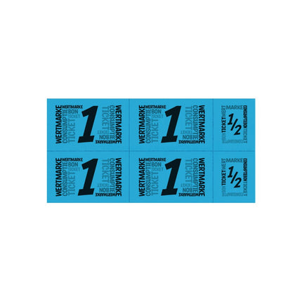 Wertmarken Karte mit 5 Wert-Einheiten - 50 Karten