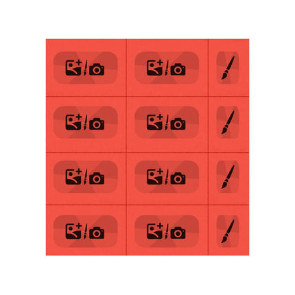 Wertmarken Karte selbst gestalten, 12 Abrisse - 200 Karten