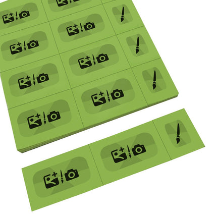 Wertmarken Karte selbst gestalten, 12 Abrisse - 200 Karten