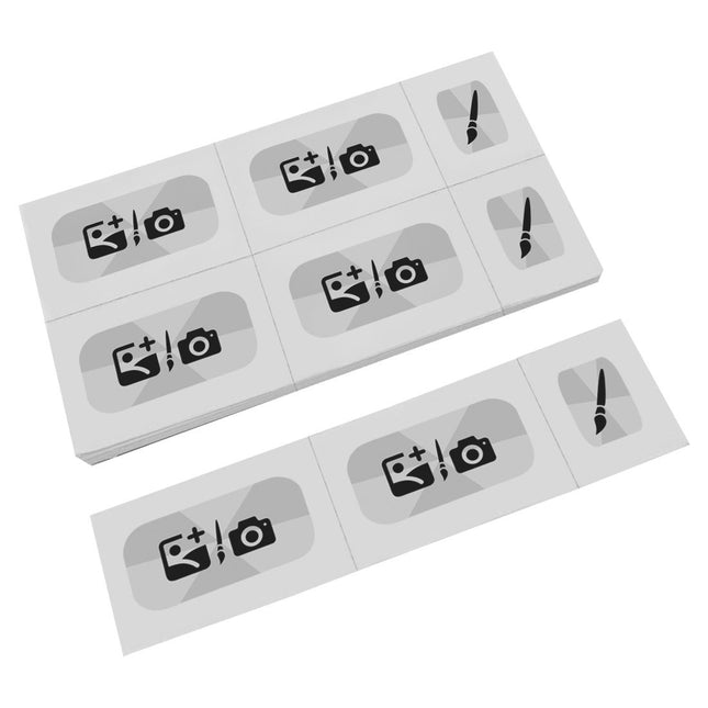 Wertmarken Karte selbst gestalten, 6 Abrisse - 200 Karten