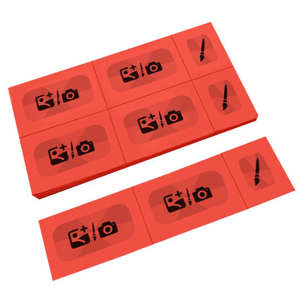 Wertmarken Karte selbst gestalten, 6 Abrisse - 200 Karten