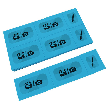 Wertmarken Karte selbst gestalten, 6 Abrisse - 200 Karten