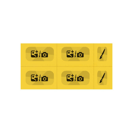 Wertmarken Karte selbst gestalten, 6 Abrisse - 200 Karten