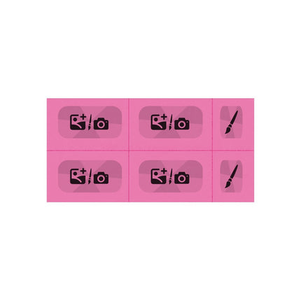 Wertmarken Karte selbst gestalten, 6 Abrisse - 200 Karten
