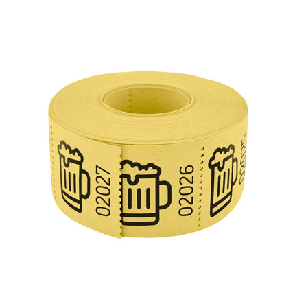 Wertmarken Rolle Bierkrug - 500 Abrisse