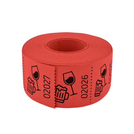 Wertmarken Rolle Bier- & Weinglas - 500 Abrisse