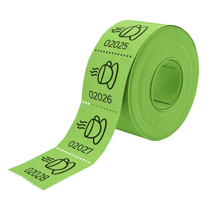 Wertmarken Rolle Kaffeetasse - 500 Abrisse
