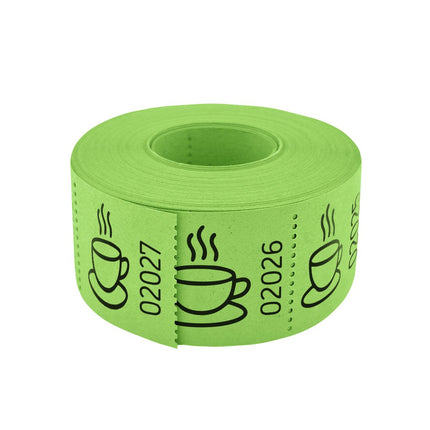Wertmarken Rolle Kaffeetasse - 500 Abrisse