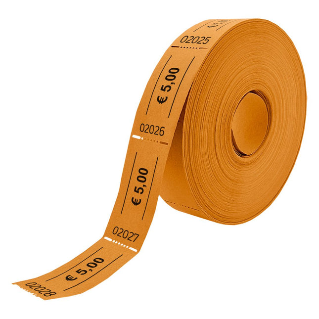 Wertmarken Rolle 5 Euro- 1000 Abrisse