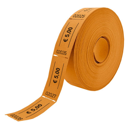 Wertmarken Rolle 5 Euro- 1000 Abrisse