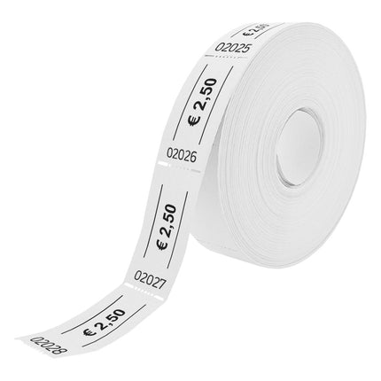 Wertmarken Rolle 2,50 Euro- 1000 Abrisse