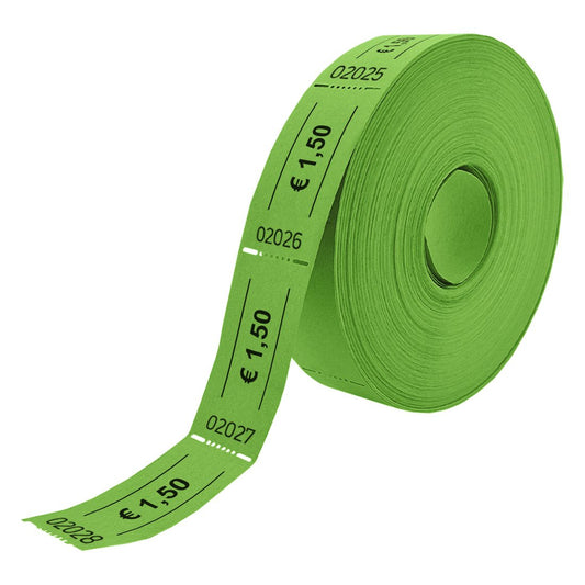 Wertmarken Rolle 1,50 Euro- 1000 Abrisse