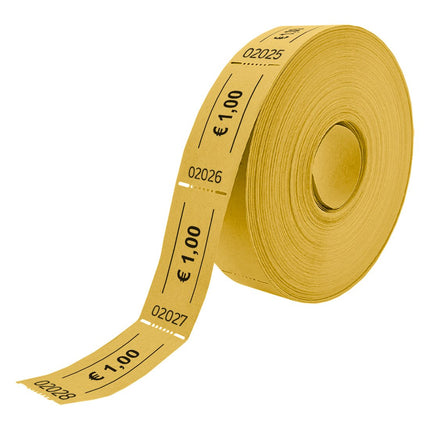 Wertmarken Rolle 1 Euro- 1000 Abrisse