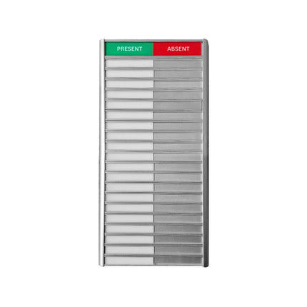 Anwesenheitstafel Business, Present/Absent - 20 Personen