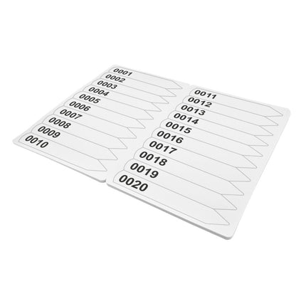 Stecketiketten eigene Nummerierung 20x120mm 200µ - 100 Stück