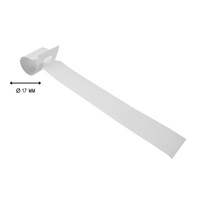 Schlaufenetiketten TT-Drucker 150µ, 160x17 mm, Weiß- 4000 Stück