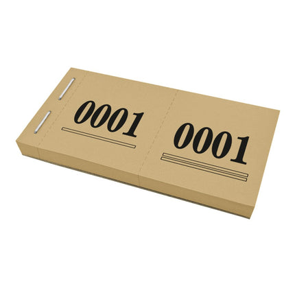 Garderobenummern Standard - 1000 Abrisse