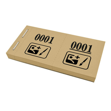 Garderobenummern eigenes Logo - 1000 Abrisse