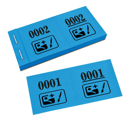 Garderobenummern eigenes Logo - 1000 Abrisse